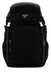 Prada Black Speedrock Backpack In Black