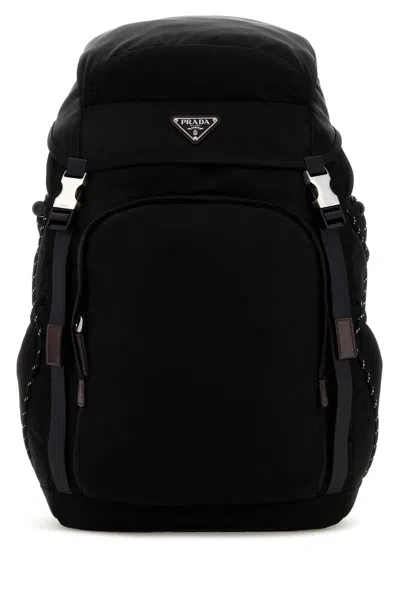 PRADA BLACK CANVAS BACKPACK