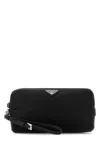 Prada Black Canvas Beauty Case