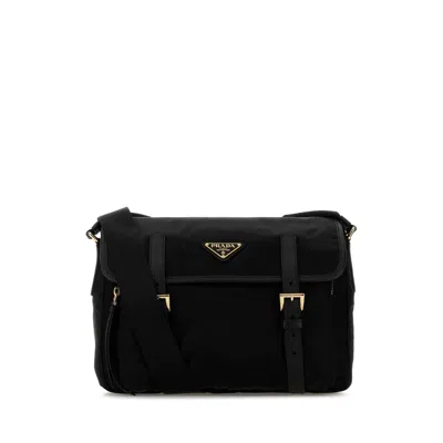 Prada Black Canvas Crossbody Bag