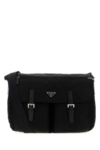 PRADA PRADA BLACK CANVAS TRAVEL BAG