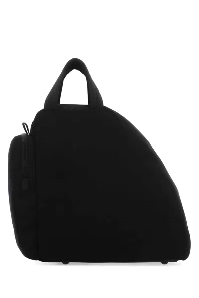 Prada Black Canvas Travel Bag In Nero