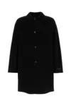 Prada Black Cashmere And Wool Coat