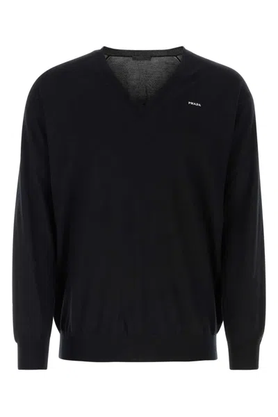 Prada Black Cashmere Sweater