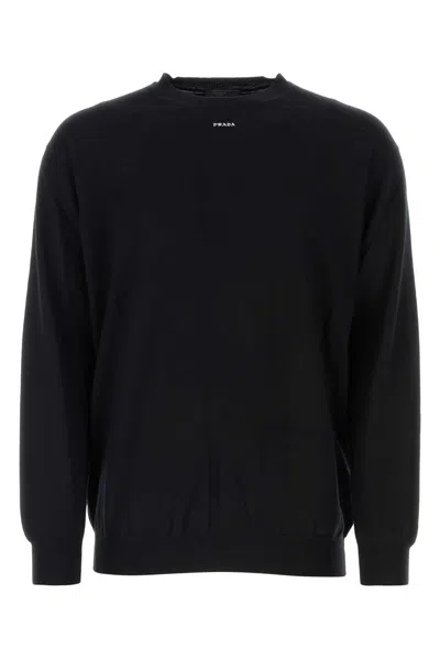 PRADA PRADA BLACK CASHMERE SWEATER