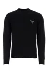 Prada Black Cashmere Sweater In Black