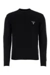 Prada Sweatshirt Aus Technischer Baumwolle In Black