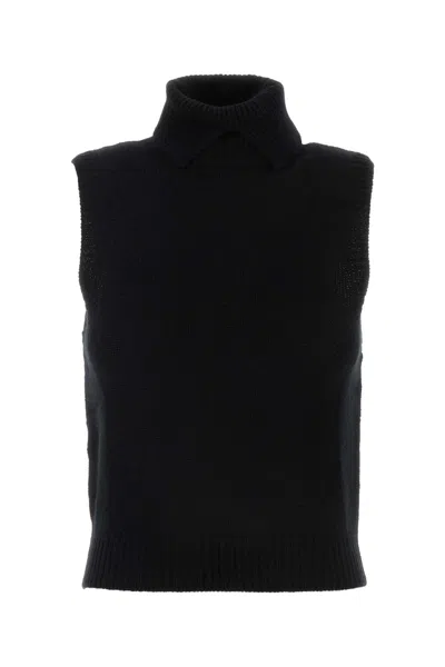 Prada Cashmere Vest In Black