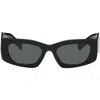 Prada Black Cat-eye Sunglasses In Black
