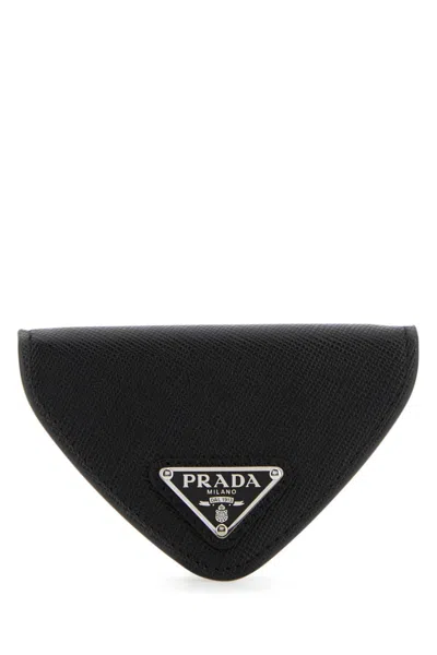 PRADA BLACK CLASSIC SIGNATURE WALLET