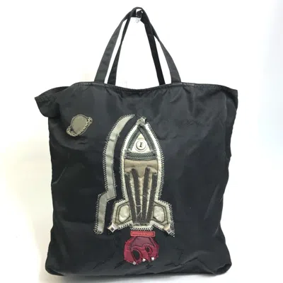 Pre-owned Prada Black Cloth Tote Bag ()