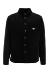 PRADA BLACK CORDUROY SHIRT