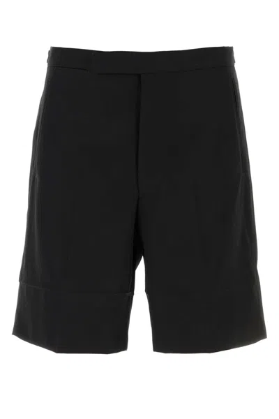 Prada Black Cotton Bermuda Shorts