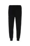 Prada Triangle-logo Silk-blend Track Pants In Black