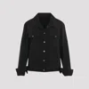 Prada Denim Blouson Jacket In Black