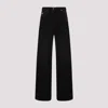 Prada High-rise Wide Leg Denim Jeans In Black