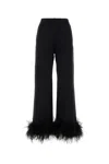Prada Black Cotton Joggers In Black
