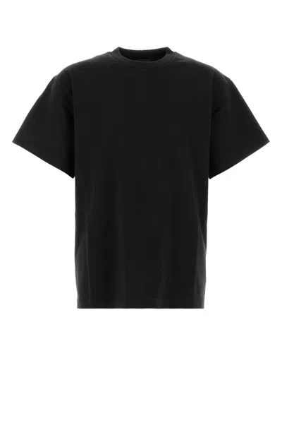 Prada Black Cotton T-shirt In Animal Print