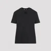 Prada Black Embroidered-triangle Jersey T-shirt In Black