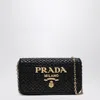Prada Raffia Crossbody Bag Chain Strap