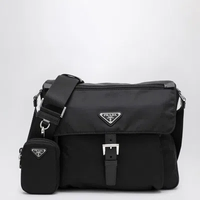 Prada Black Crossbody Bag In Re-nylon