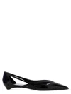 Prada Woman Black Flats In Black