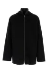 Prada Silk Padded Hooded Jacket In Black