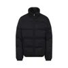 Prada Quilted Nylon Jacket Zip Pockets In Black