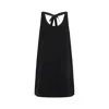 Prada Bow Detailing Crepe Mini Dress In Black