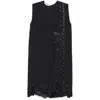 Prada Midikleid Mit Blumenapplikation In Black