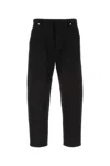 Prada Mid-rise Tapered Denim Jeans In Black