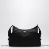 Prada Explore Triangle Logo Nylon Messenger Bag In Black