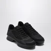Prada Black Fabric And Mesh Low-top Sneaker Women In Black