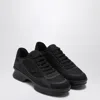 Prada Black Fabric And Mesh Low-top Sneaker Women