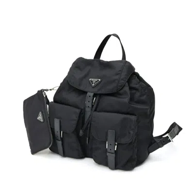 Pre-owned Prada Black Fabric Backpack ()