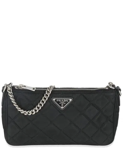 Prada Black Fabric Chain Bag (authentic Pre-loved)