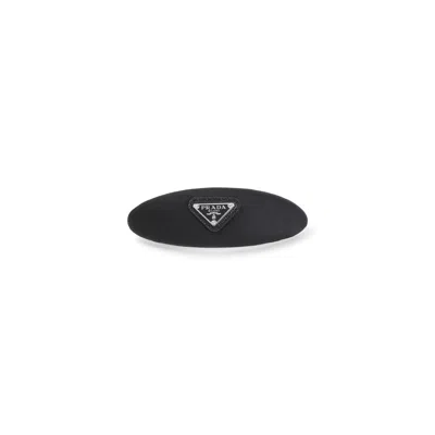 Prada Logo Hair Clip In Pattern