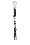 Prada Black Recycled Polyamide Keychain In Black