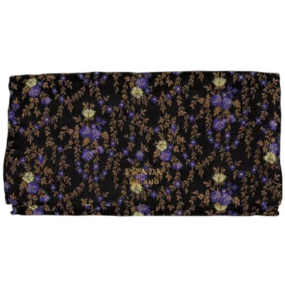 Pre-owned Prada Black Fabric Long Wallet (bi-fold) ()