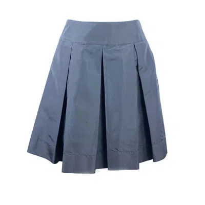 Pre-owned Prada Black Flare Midi Skirt Size 40