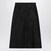 Prada Ausgestellter Rock Aus Re-nylon In Black