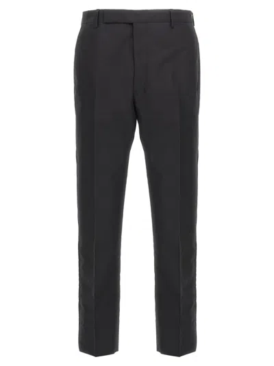 Prada Technical Cotton Trousers In Black