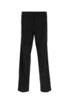 Prada Pantalone In Gabardine Nero Uomo In Black