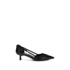 Prada Black Leather Pumps In Black