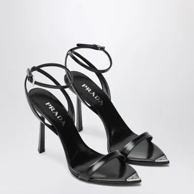 Prada Black High-heeled Sandals In Leather Women