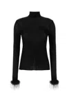 Prada Top In Jersey Nero  Donna In Black