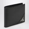 Prada Black Horizontal Wallet With Logo Men
