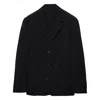 Prada Tailored Black Jacket With Notched Lapel In Black