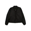 Prada Logo-plaque Zip-up Jacket In Black