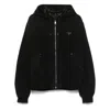 Prada Men's Cotton Zipped Jacket In Black